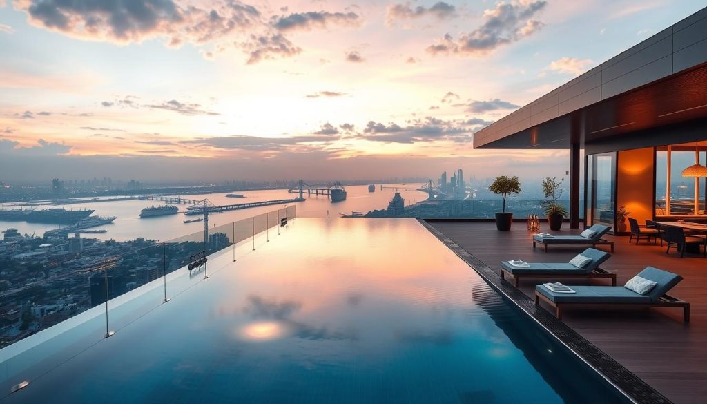 Hồ bơi vô cực tại căn hộ Mlandmark Đà Nẵng