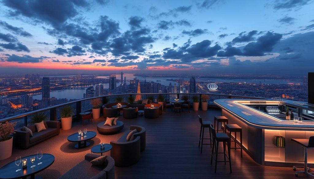 Khu vực Sky Bar tại Newtown Diamond Đà Nẵng