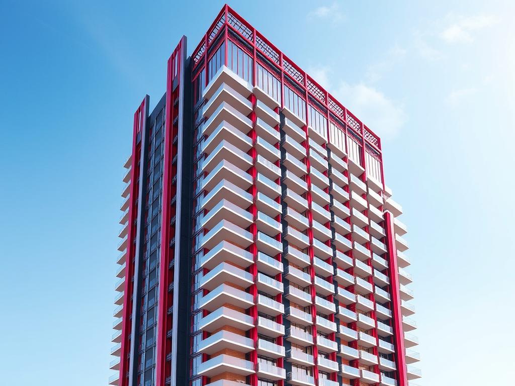 Phối cảnh tòa tháp The Ruby của Newtown Diamond Đà Nẵng
