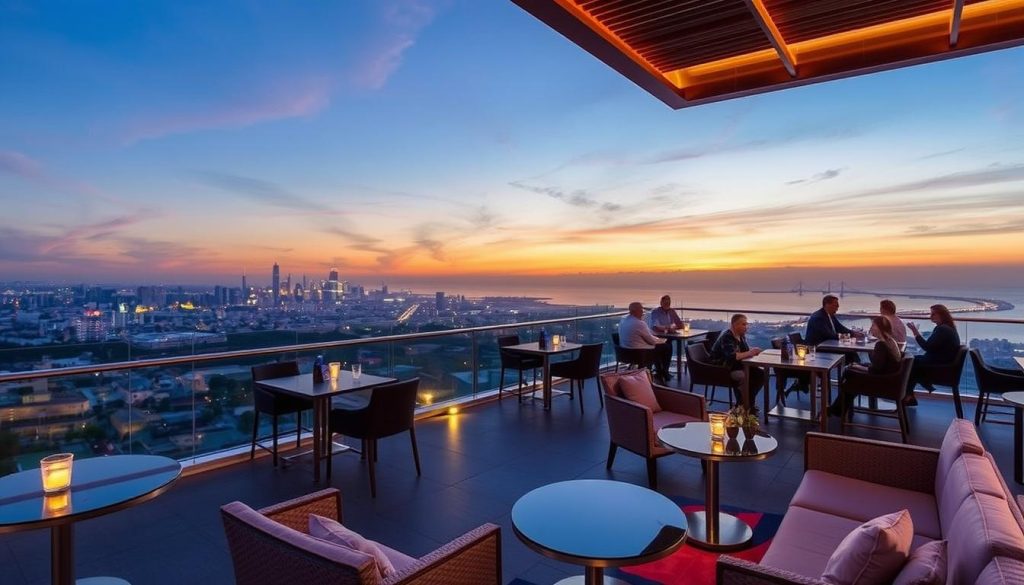 Sky Bar trên tầng thượng Newtown Diamond Đà Nẵng