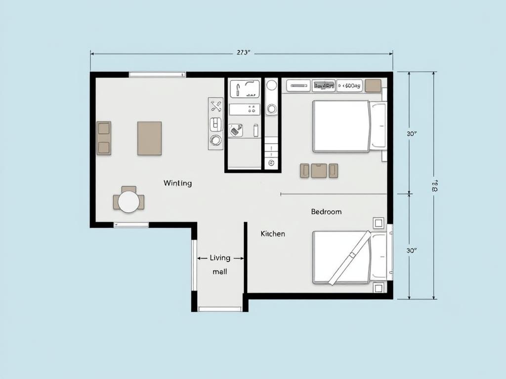 Thiết kế căn hộ 1 phòng ngủ tại Newtown Diamond Đà Nẵng